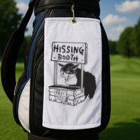 Cat Hissing Booth Free Hisses Golf Towel