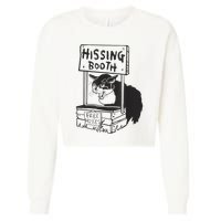 Cat Hissing Booth Free Hisses Cropped Pullover Crew