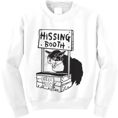 Cat Hissing Booth Free Hisses Kids Sweatshirt