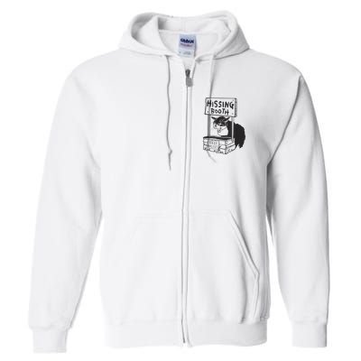 Cat Hissing Booth Free Hisses Full Zip Hoodie