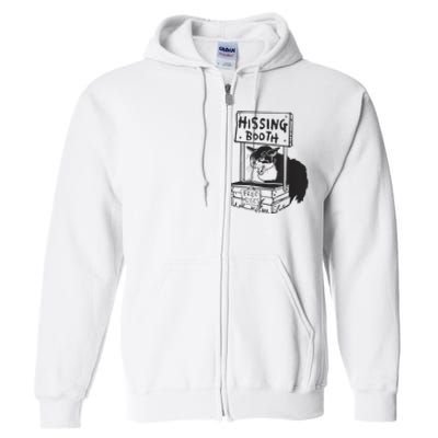 Cat Hissing Booth Free Hisses Full Zip Hoodie