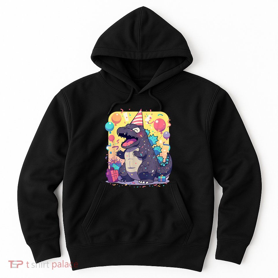 Cute Happy Birthday Japanese Kaiju Monster Epic Party Hoodie