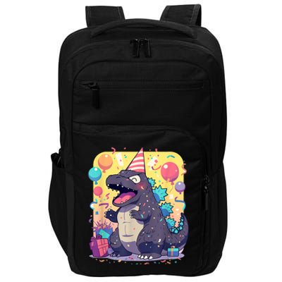 Cute Happy Birthday Japanese Kaiju Monster Epic Party Impact Tech Backpack