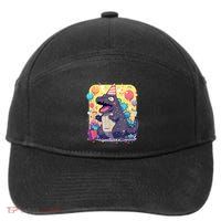 Cute Happy Birthday Japanese Kaiju Monster Epic Party 7-Panel Snapback Hat