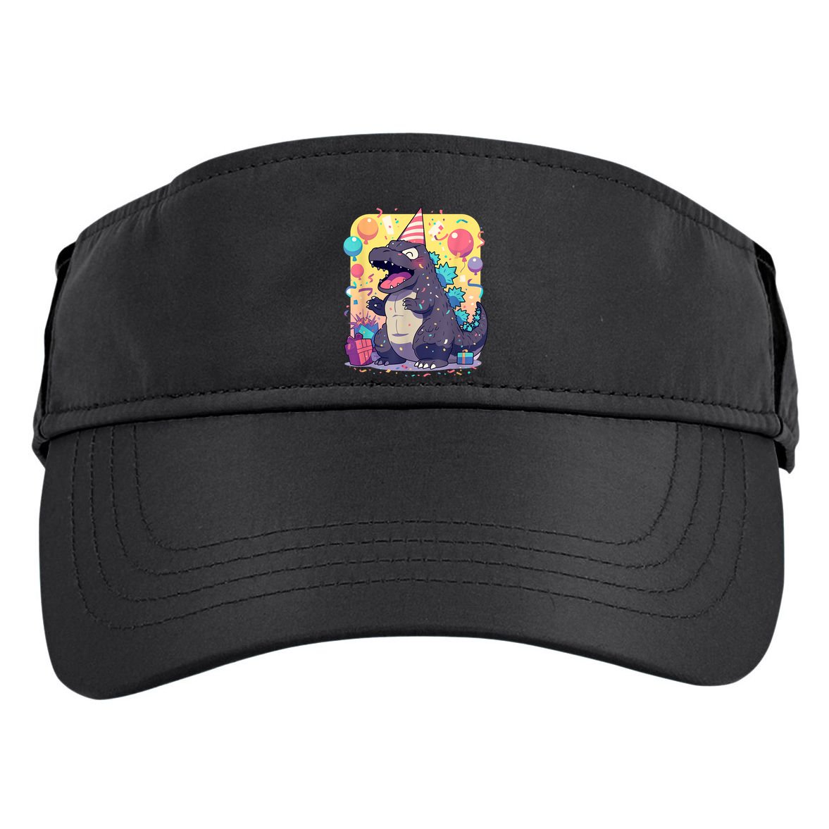 Cute Happy Birthday Japanese Kaiju Monster Epic Party Adult Drive Performance Visor