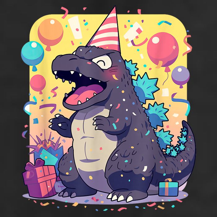 Cute Happy Birthday Japanese Kaiju Monster Epic Party Adult Drive Performance Visor