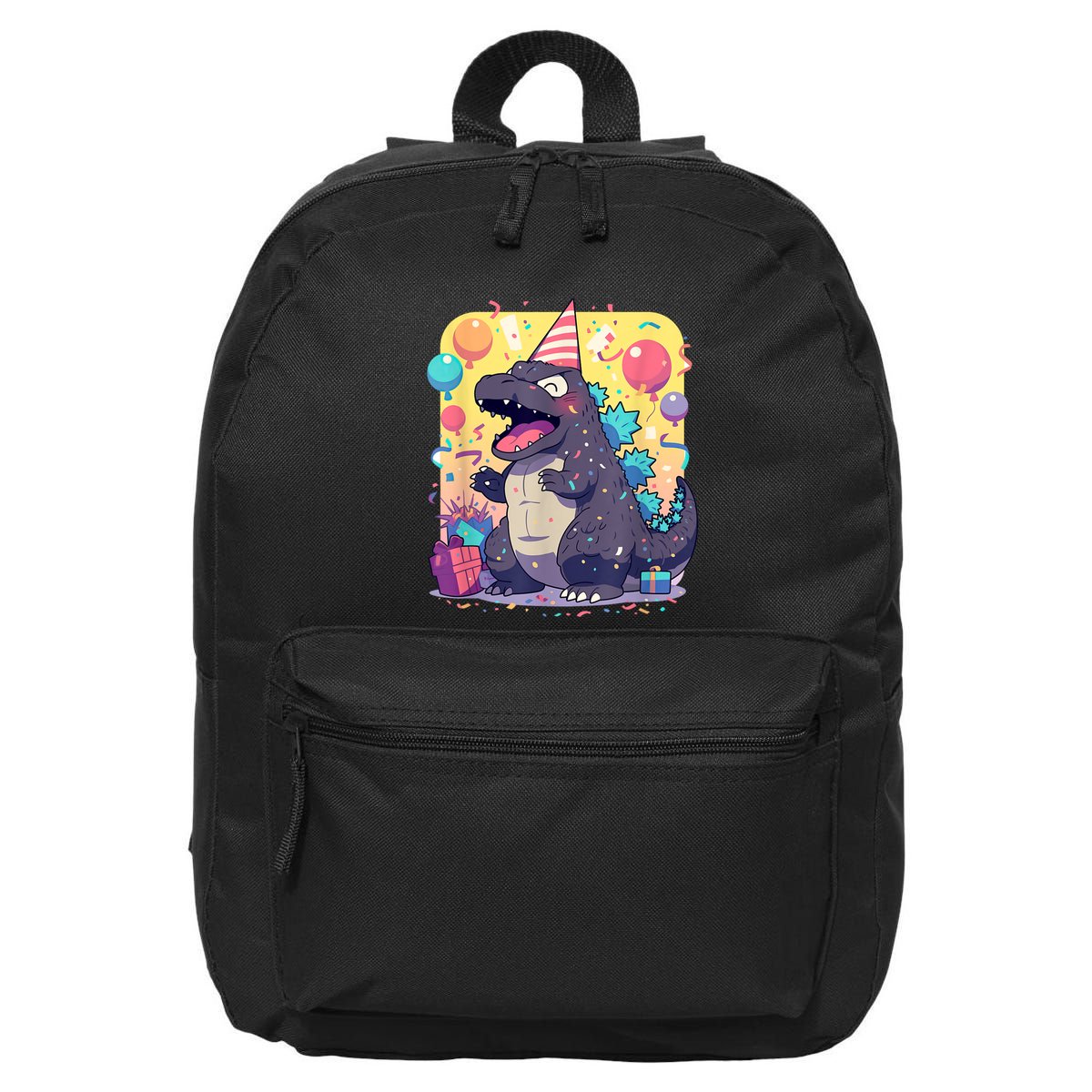Cute Happy Birthday Japanese Kaiju Monster Epic Party 16 in Basic Backpack