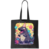 Cute Happy Birthday Japanese Kaiju Monster Epic Party Tote Bag