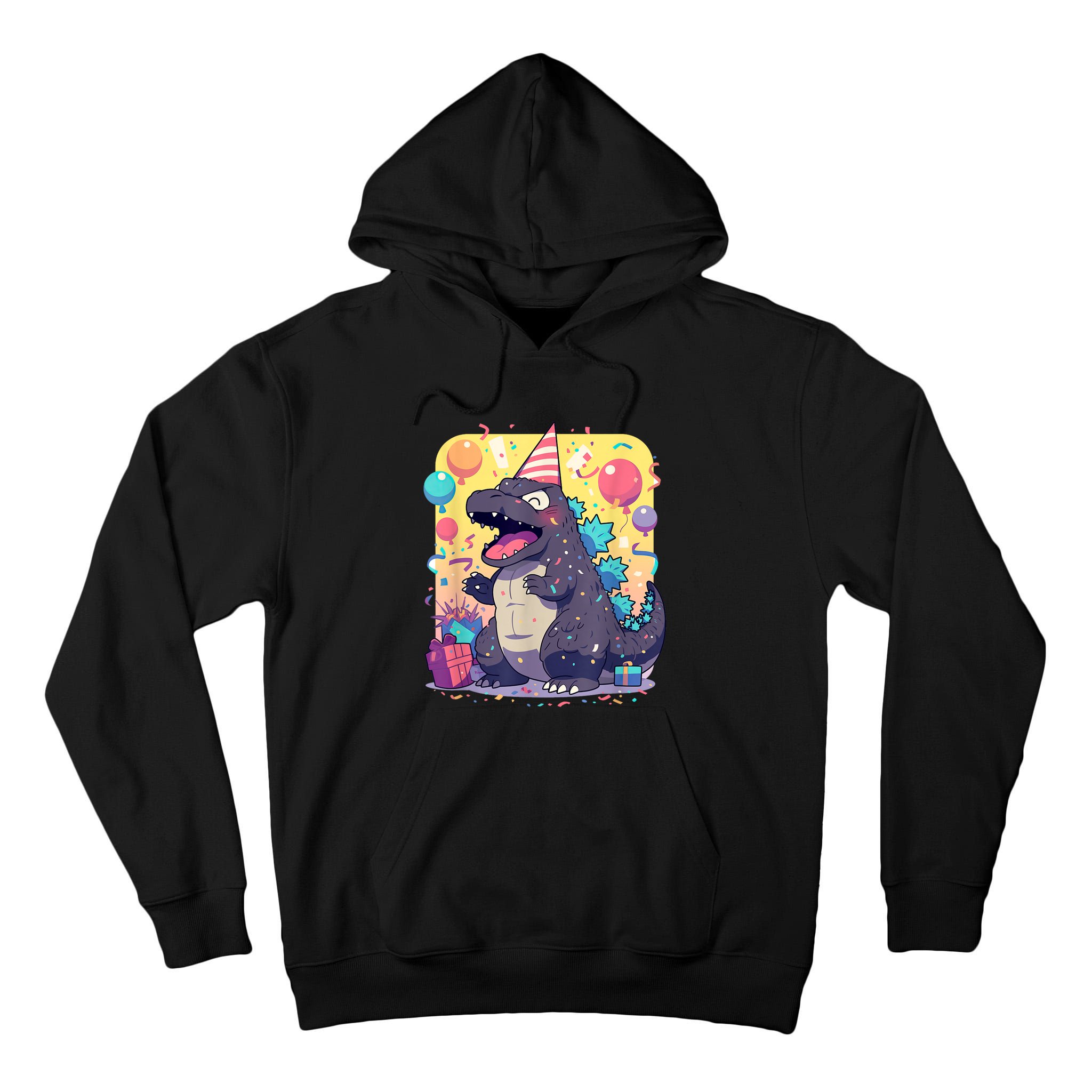 Cute Happy Birthday Japanese Kaiju Monster Epic Party Tall Hoodie