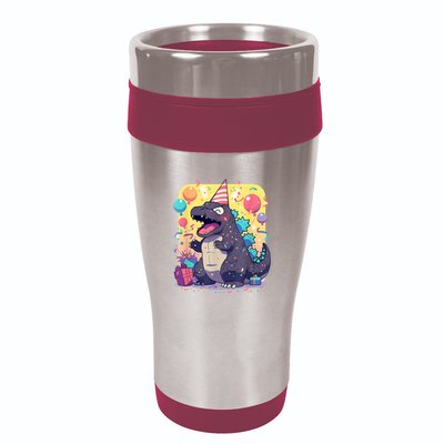 Cute Happy Birthday Japanese Kaiju Monster Epic Party 16oz Travel Tumbler