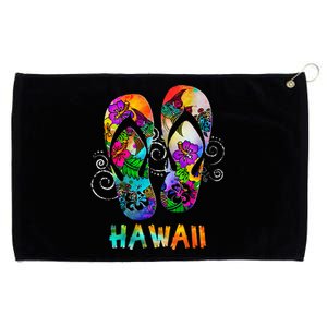 Cute Hawaii Beach Flipflops Hawaiian Island Cruise Vacay Grommeted Golf Towel