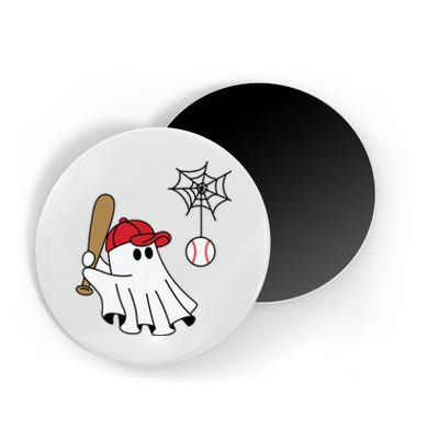 Cute Halloween Baseball Ghost Game Day Baseball Lover Magnet