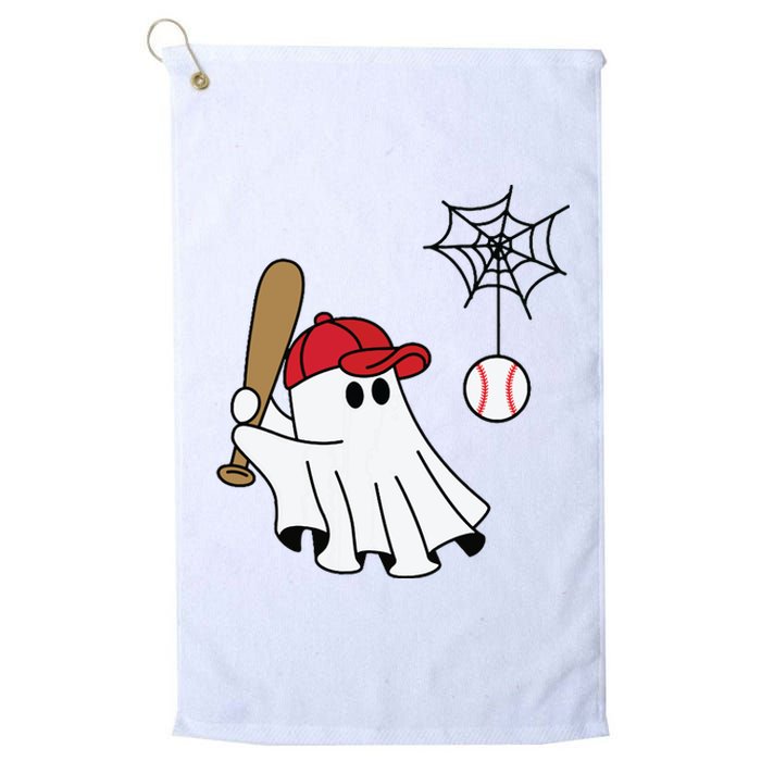 Cute Halloween Baseball Ghost Game Day Baseball Lover Platinum Collection Golf Towel