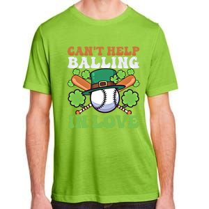 CanT Help Balling In Love Design St Patricks Baseball Gift Adult ChromaSoft Performance T-Shirt