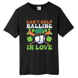 CanT Help Balling In Love Design St Patricks Baseball Gift Tall Fusion ChromaSoft Performance T-Shirt