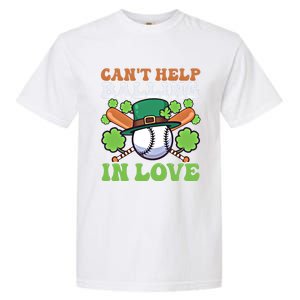 CanT Help Balling In Love Design St Patricks Baseball Gift Garment-Dyed Heavyweight T-Shirt