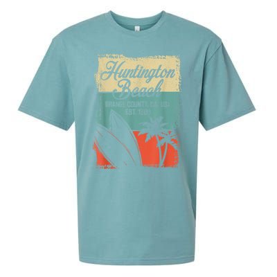 Cool Huntington Beach Surfing Competitions Sueded Cloud Jersey T-Shirt