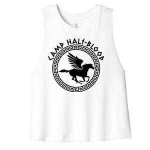 Camp Half Blood Olympian Training Game Women's Racerback Cropped Tank