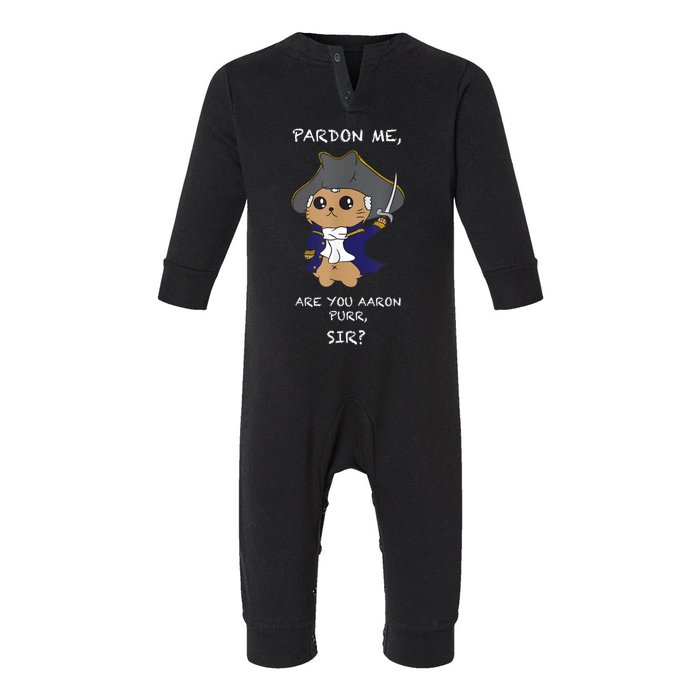 Cute Hamilton Cat Infant Fleece One Piece