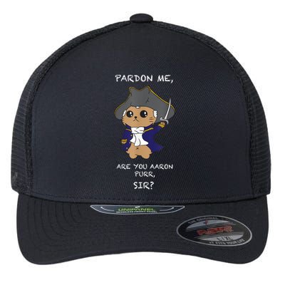 Cute Hamilton Cat Flexfit Unipanel Trucker Cap