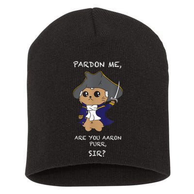 Cute Hamilton Cat Short Acrylic Beanie