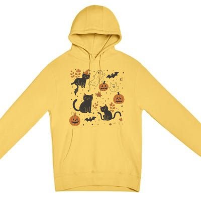 Cat Hallowen Premium Pullover Hoodie