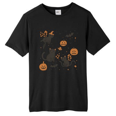 Cat Hallowen Tall Fusion ChromaSoft Performance T-Shirt