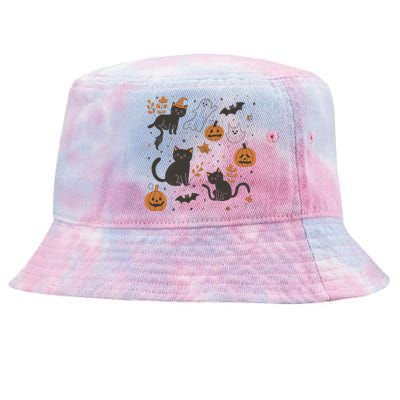 Cat Hallowen Tie-Dyed Bucket Hat