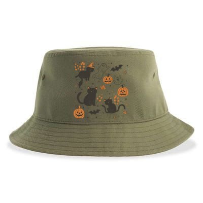 Cat Hallowen Sustainable Bucket Hat