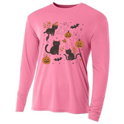 Cat Hallowen Cooling Performance Long Sleeve Crew