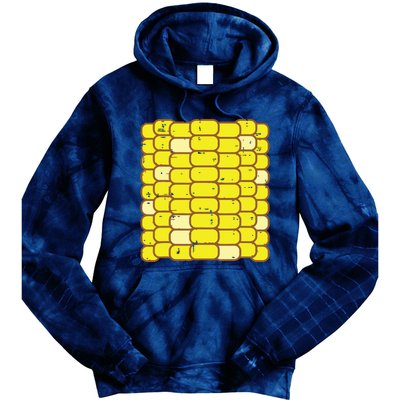 Corn Halloween Costume Funny Foodie Farmer Tie Dye Hoodie