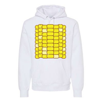 Corn Halloween Costume Funny Foodie Farmer Premium Hoodie