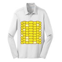 Corn Halloween Costume Funny Foodie Farmer Silk Touch Performance Long Sleeve Polo