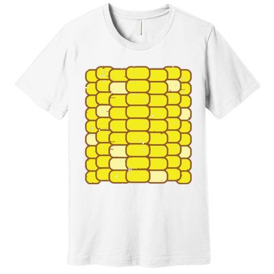 Corn Halloween Costume Funny Foodie Farmer Premium T-Shirt