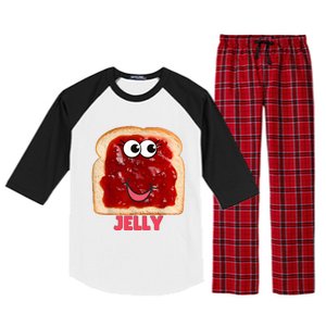 Couples Halloween Costumes For Adults Peanut Butter Jelly Raglan Sleeve Pajama Set