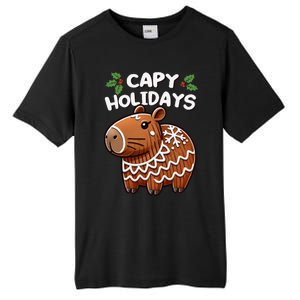 Capy Holidays Christmas Baking Gingerbread Cookie Capybara Tall Fusion ChromaSoft Performance T-Shirt