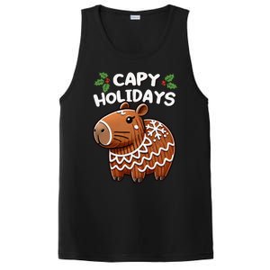 Capy Holidays Christmas Baking Gingerbread Cookie Capybara PosiCharge Competitor Tank