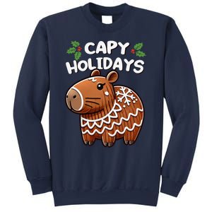 Capy Holidays Christmas Baking Gingerbread Cookie Capybara Sweatshirt