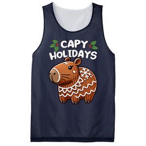 Capy Holidays Christmas Baking Gingerbread Cookie Capybara Mesh Reversible Basketball Jersey Tank