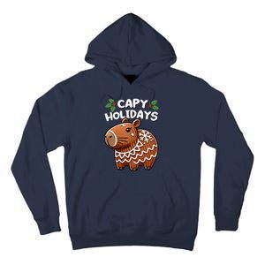 Capy Holidays Christmas Baking Gingerbread Cookie Capybara Tall Hoodie