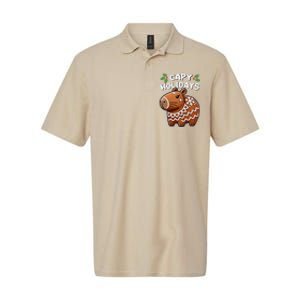 Capy Holidays Christmas Baking Gingerbread Cookie Capybara Softstyle Adult Sport Polo