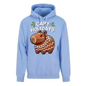 Capy Holidays Christmas Baking Gingerbread Cookie Capybara Unisex Surf Hoodie