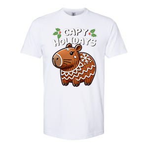 Capy Holidays Christmas Baking Gingerbread Cookie Capybara Softstyle CVC T-Shirt