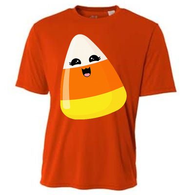 Cute Halloween Candy Corn Costume Kawaii Groovy Cooling Performance Crew T-Shirt