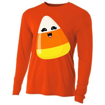 Cute Halloween Candy Corn Costume Kawaii Groovy Cooling Performance Long Sleeve Crew