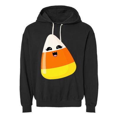 Cute Halloween Candy Corn Costume Kawaii Groovy Garment-Dyed Fleece Hoodie