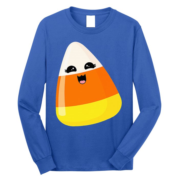 Cute Halloween Candy Corn Costume Kawaii Groovy Long Sleeve Shirt