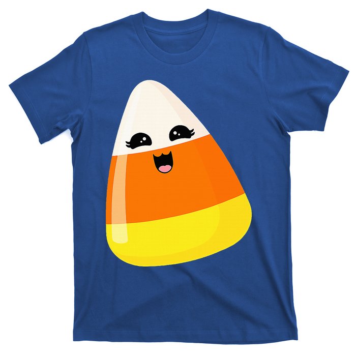 Cute Halloween Candy Corn Costume Kawaii Groovy T-Shirt