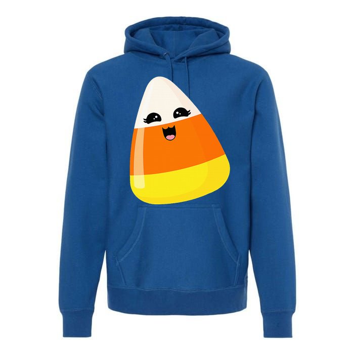 Cute Halloween Candy Corn Costume Kawaii Groovy Premium Hoodie