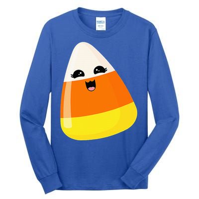 Cute Halloween Candy Corn Costume Kawaii Groovy Tall Long Sleeve T-Shirt